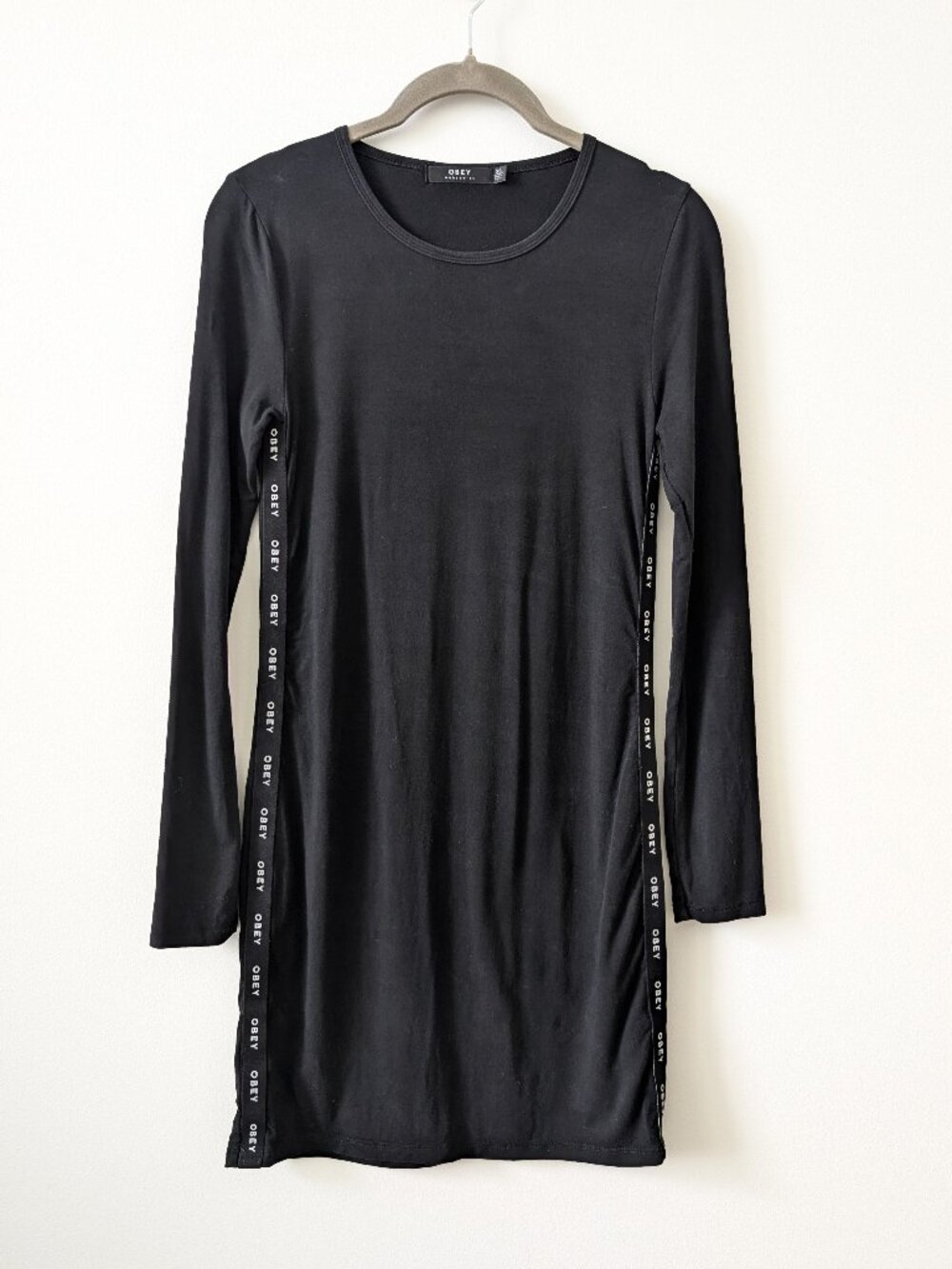 OBEY Black Bodycon Dress | Size XS